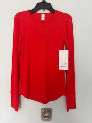 Lululemon hold tight long sleeve Cherry Ember