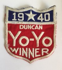 VINTAGE ORIGINAL Duncan YO-YO 1940 Winner Champion PATCH