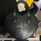 Vivienne Westwood Orb Heart Backpack Black Logo Rucksack Authentic Designer Bag