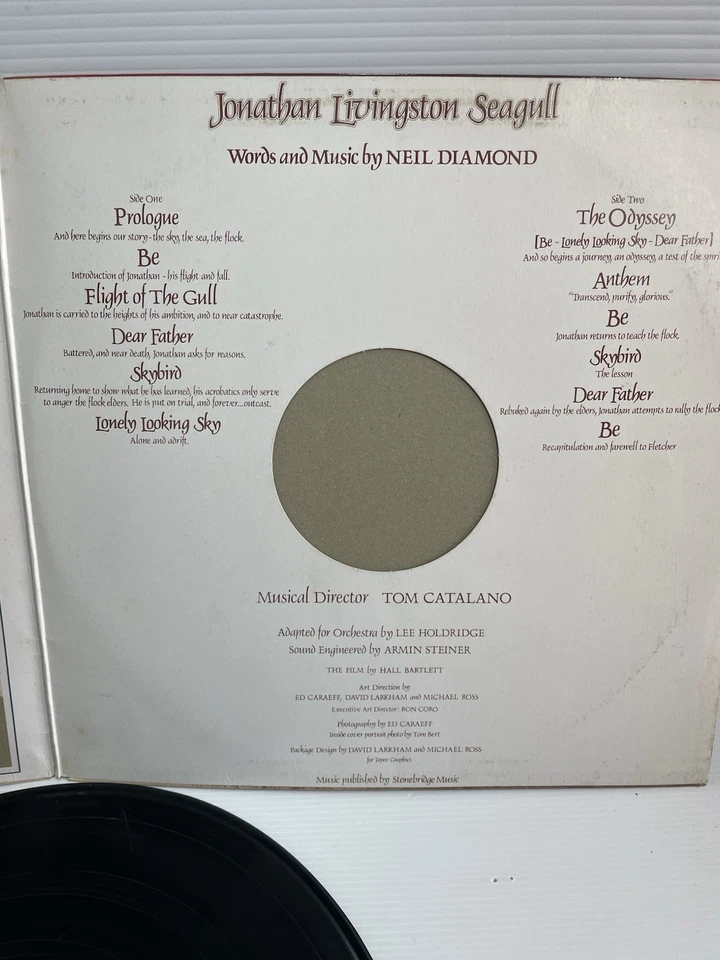 Neil Diamond Jonathan Livingston Seagull LP vinyl record 1973 CBS soundtrack. - Image 3 of 4
