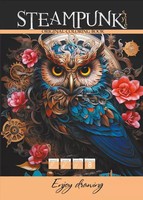 4823089229034 Kolorowanka A4 Steampunk Sowa Fresh