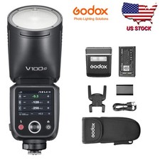 GODOX V100C 100Ws 2.4G Touchscreen Round Head Camera Flash Speedlight for Canon