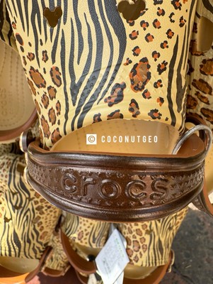 Disney Parks Animal Kingdom Mickey Print Crocs Adult M9 W11  display picture 1