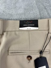 Greg Norman Men's Essentials Khaki Pants 36X34 GNBAP430 NWT 64 MSRP