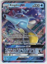 Kingdra GX 18/70 Holo GX Rare Dragon Majesty Pokemon Holo Near Mint