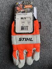 Genuine STIHL MS Chainsaw Work Gloves, Medium M9 Size, Function Protect