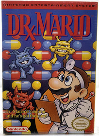 Dr. Mario New Nintendo NES 1990 Factory Sealed Graded VGA 85+ NIB MINT H-Seam