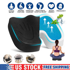 Memory Foam Seat Cushion Office Chair Car Seat Pad Coccyx Tailbone Pain Relief
