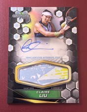 2024 Topps Graphite Tennis Signature Relics Claire Liu Auto #GSR-CLU