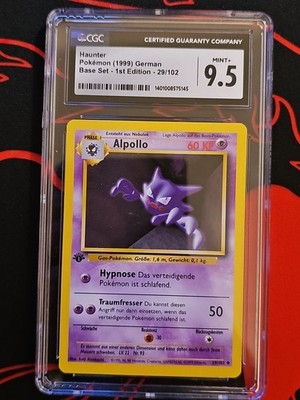 Base Set 1st Edition German Haunter (Alpollo) CGC 9.5 Mint +