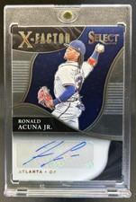 2021 Panini Select Ronald Acuna Jr. X-Factor Signatures Auto #/49 Braves