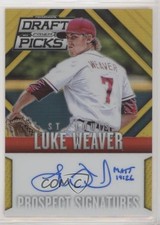 2014 Panini Prizm Perennial Draft Picks Gold 7/10 Luke Weaver #27 Auto 0t2