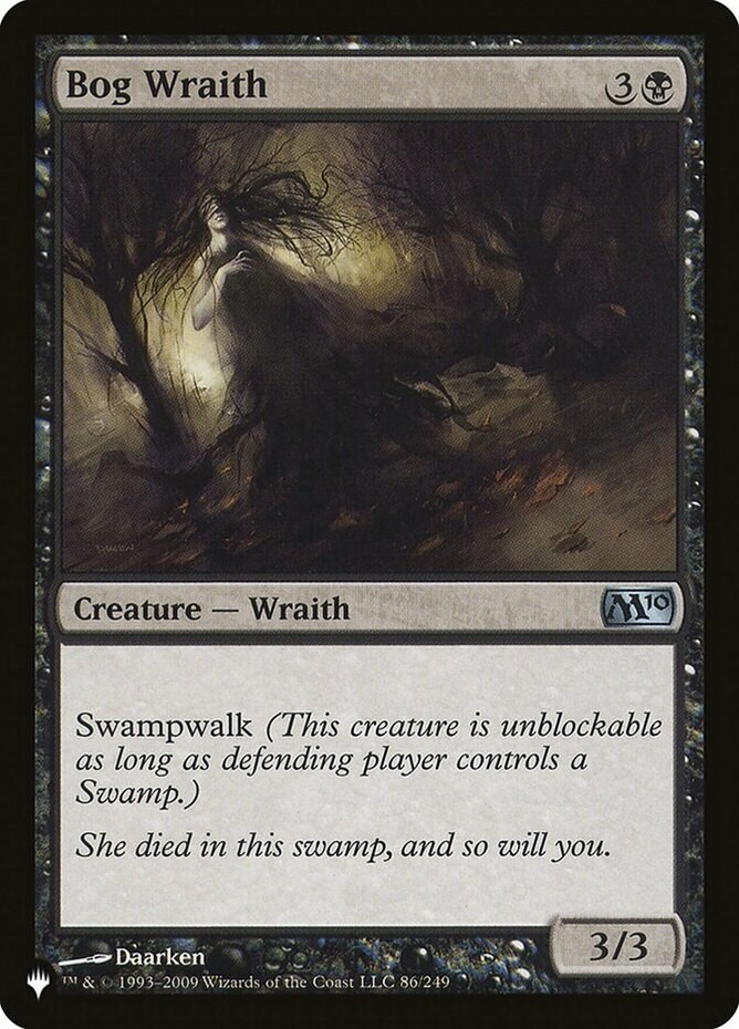 Bog Wraith - The List Light Play, English The List