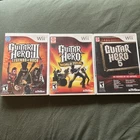 Nintendo Wii Guitar Hero 5, Legends of Rock, World Tour Game Bundle