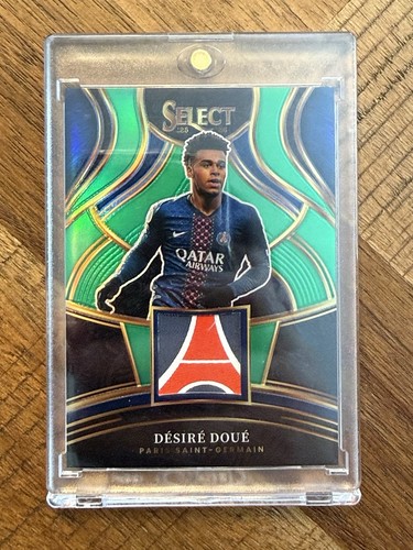 2025-26 PANINI SELECT LIGUE 1 DESIRE DOUE GREEN LOGO PATCH /5 PSG