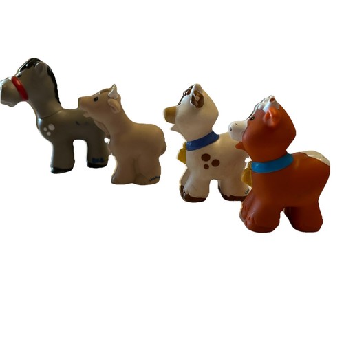 Vintage Fisher Price Mattel Farm Animals Cow Horse Sheep Pig 7 Plus 1 Unmarked - Picture 21 of 24