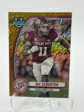 Nic Scourton 2024 Bowman Chrome University Gold Shimmer Refractor #/50