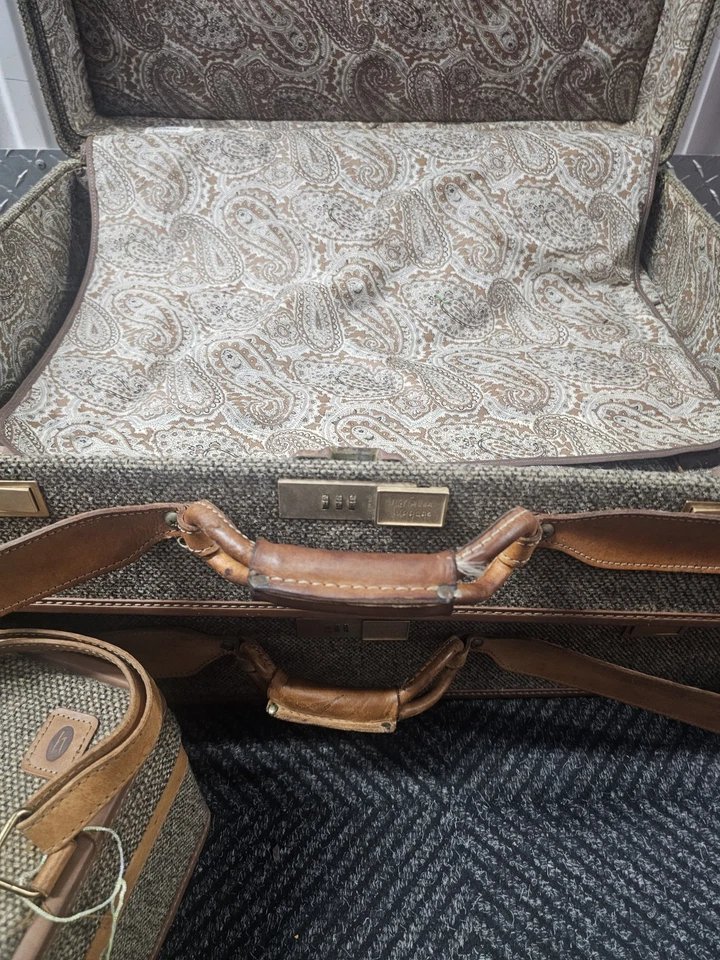 Equipaje de tweed vintage Hartmann con contraseña  Foto 4 de 4