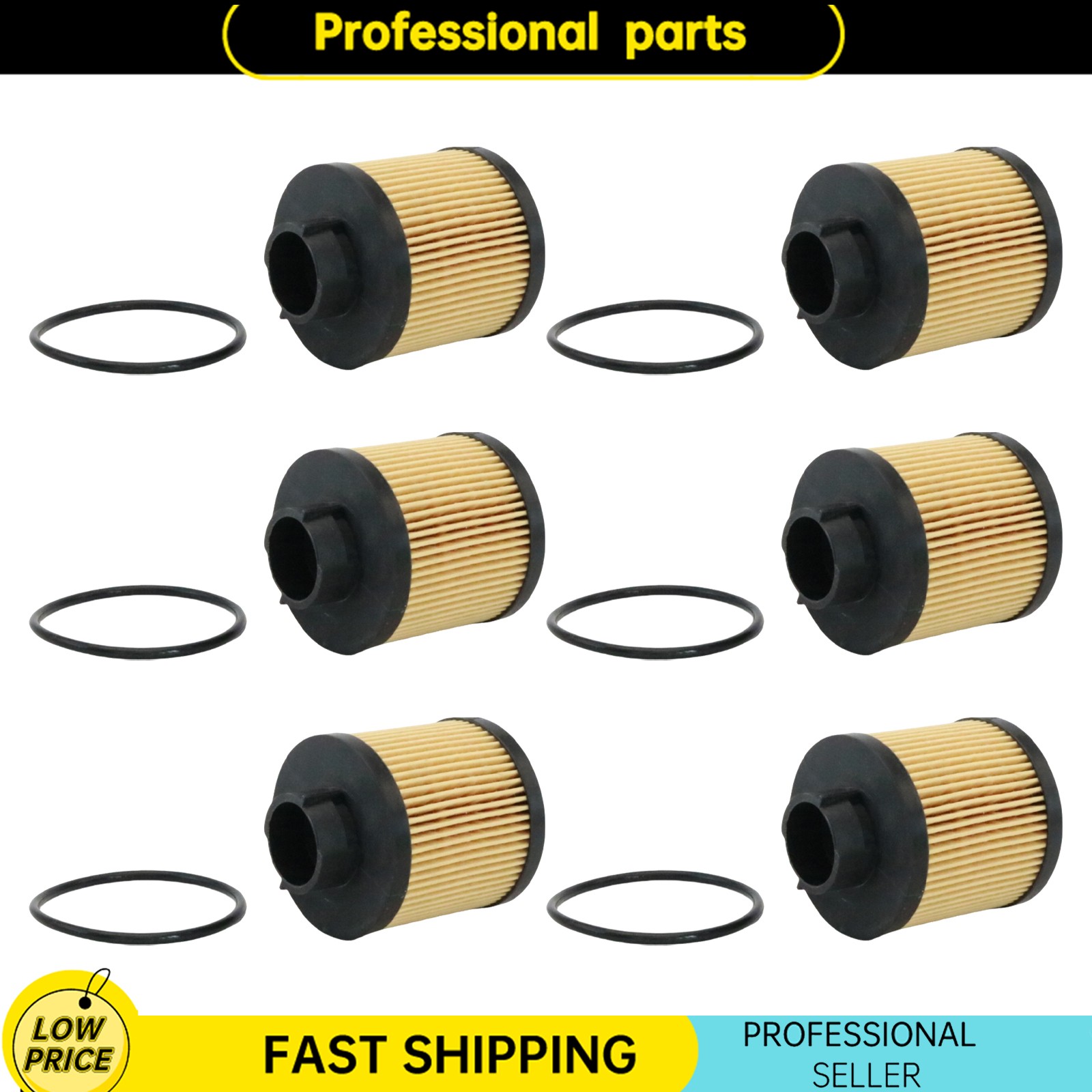 6Pcs Oil Filter Fits Lamborghini Gallardo Spyder Coupe Superleggera SE Base Nera