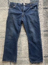Levi's 517 Men's Bootcut Jeans Blue Dark Wash Denim 5-Pocket Zip Button 34x30