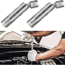 Spark Plug Socket 14mm 16mm Magnetic Swivel Thin Wall Socket Set 3/8 Inch Drive