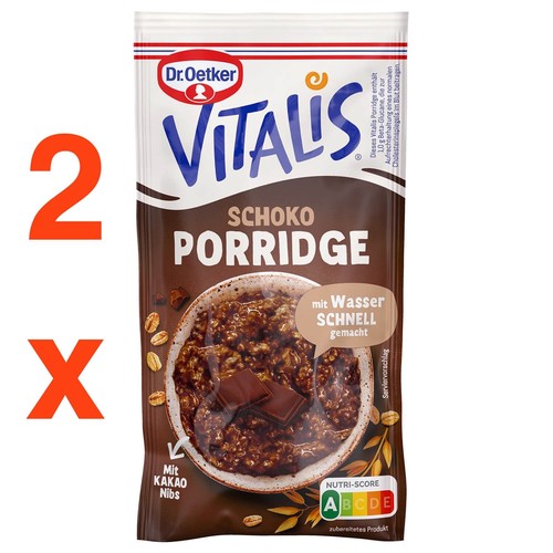 Dr. Oetker VITALIS Porridge oats CHOCOLATE 2ct. (2 servings) FREE SHIPPING