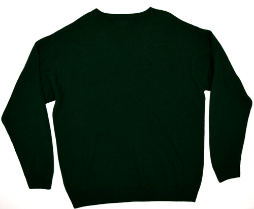 Vintage Sweater Towncraft Size XL/2XL 90s Green V Neck Sweater Cobain Grunge - Picture 3 of 7