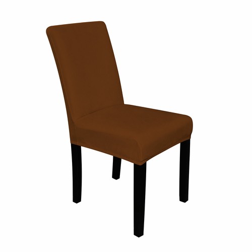 Fundas para sillas de comedor fundas de asiento elásticas de terciopelo suave para fiestas hogar - Imagen 26 de 61