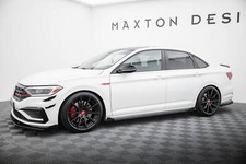 Street Pro Seitenschweller Ansatz Flaps für Volkswagen VW Jetta GLI Mk7 schwarz