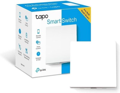 Tapo S210 Smart Lichtschalter 1-Gang 1-Way Fernbedienung Sprachsteuerung weiß