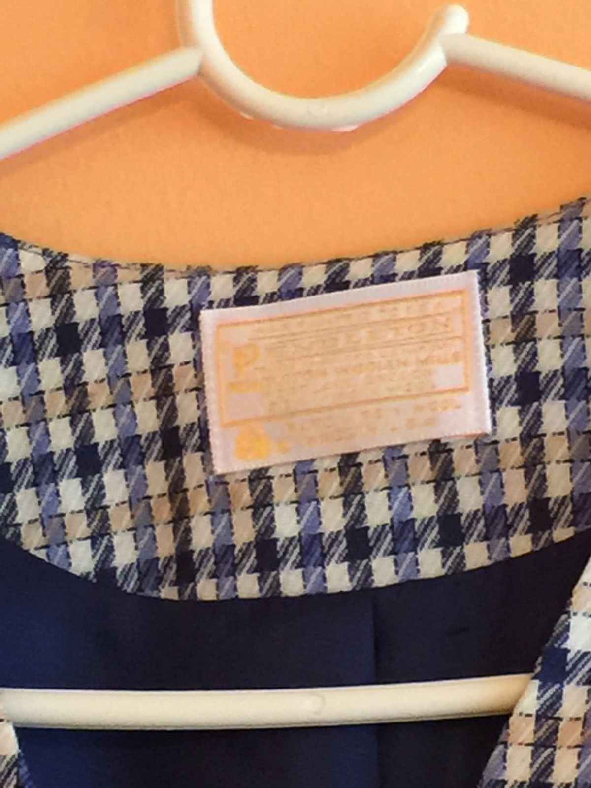 VTG PENDLETON Yellow, Navy Check Pattern Blazer J… - image 4