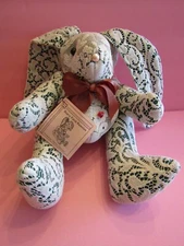NOS Martha DeRaimo BEAR-Y PATCH BUNNIES 1987 Handmade Posable AntiqueLace Bunny