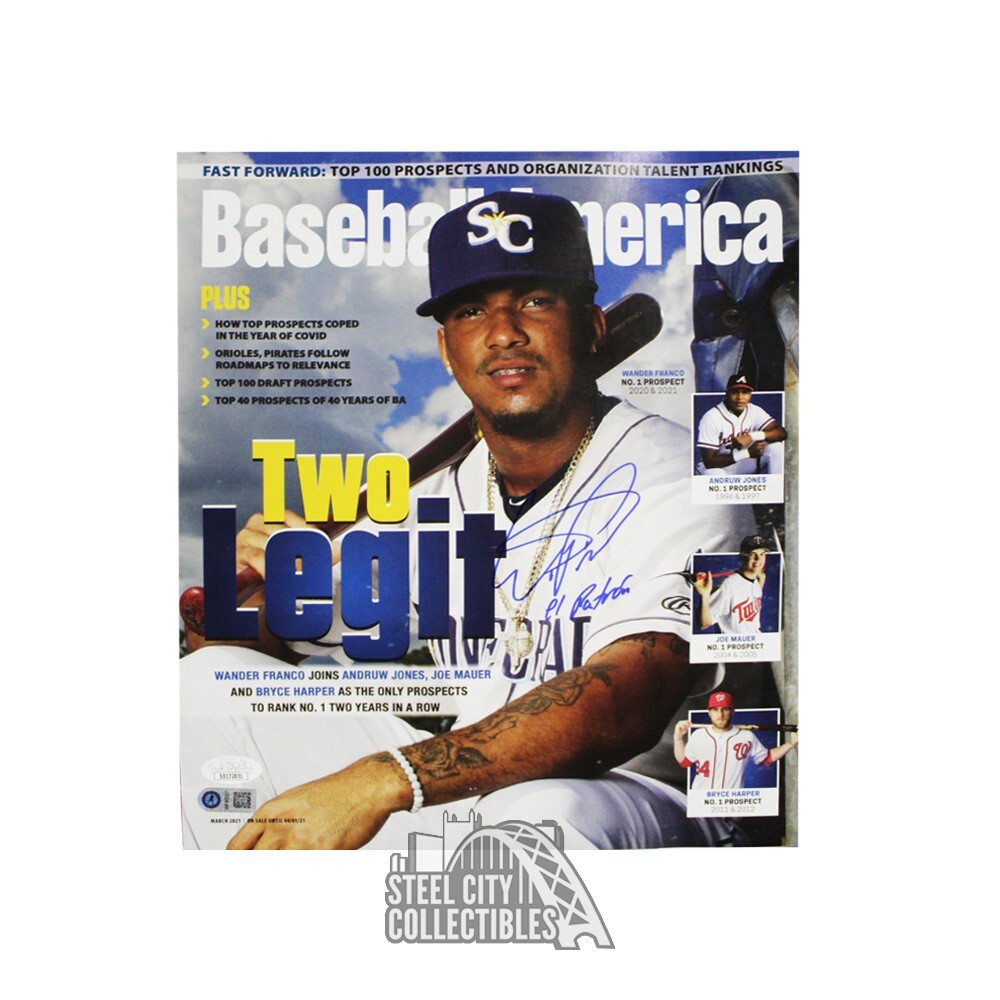 Wander Franco Autographed Signed Tampa Bay El Patron Baseball America Magazine - JSA 