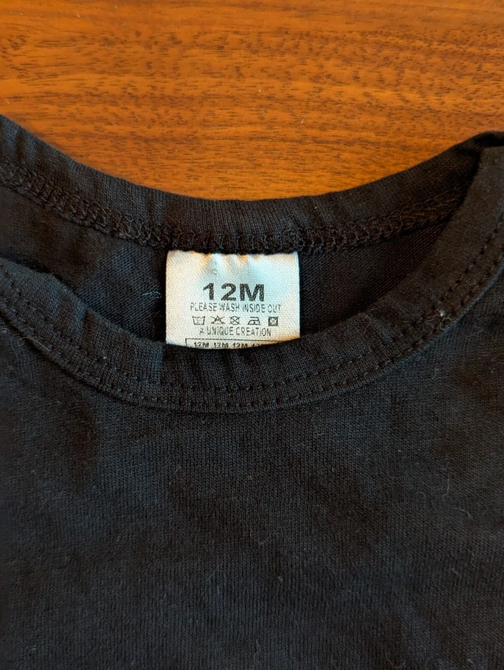 Juventus Bebé Una Pieza Talla 12 Meses Negro Logo Infantil Fútbol Fútbol EPL  Foto 3 de 3