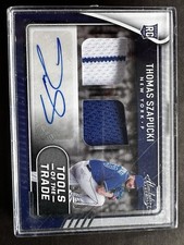 ‘22 Absolute  2 Swatch Signatures Spectrum Blue #TT2S-TS Thomas Szapucki /99(RC)