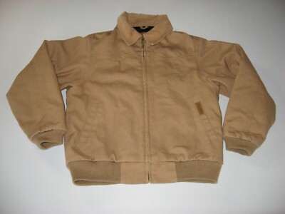 Powder River Outfitters Boy's Panhandle Slim Quilted Lined Canvas Jacket Large