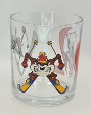 2001 Penotti Looney Tunes Snow Sports Collectable Glass Taz Wile Coyote Skiing
