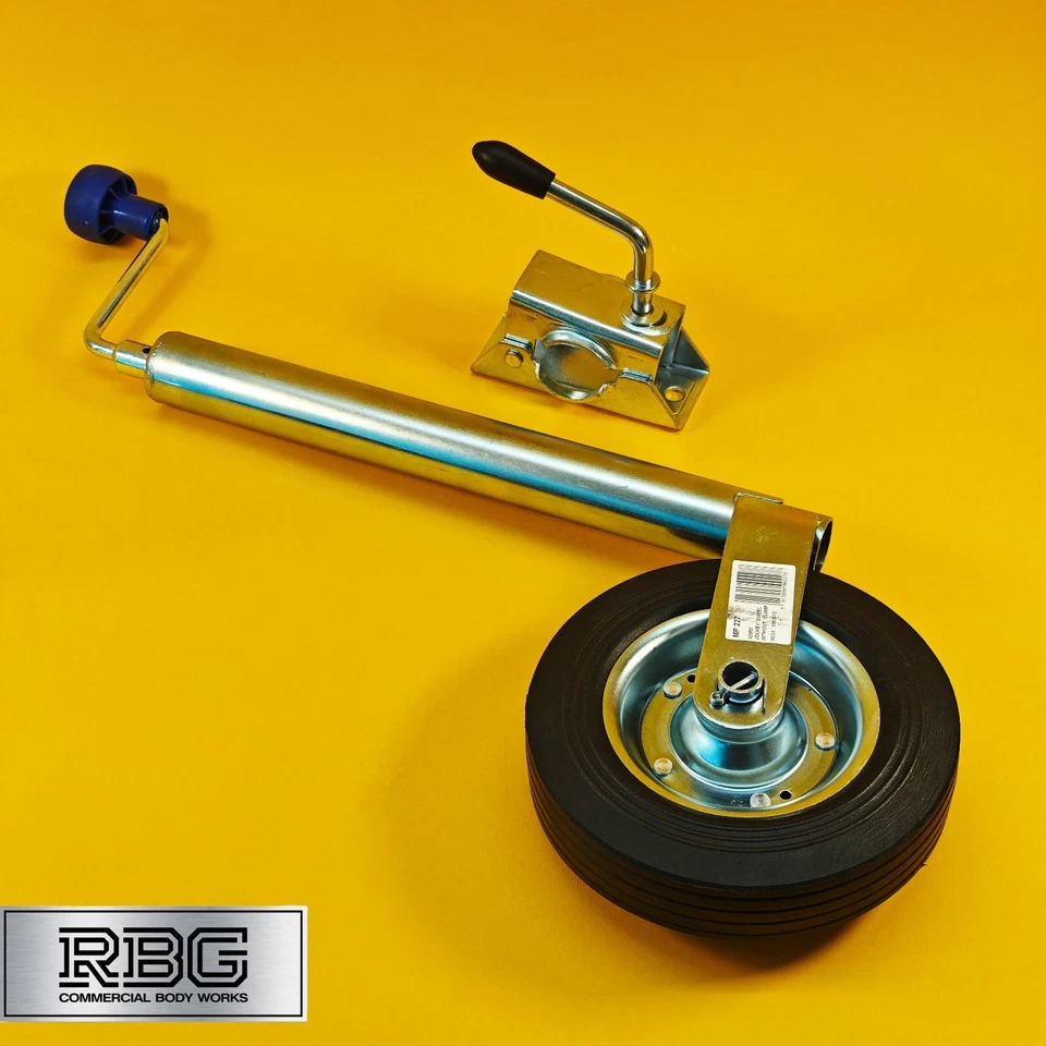 42mm Jockey Wheel + Clamp For Trailer / Caravan 100Kg Standard Duty 480-750mm UK - Image 2 of 4