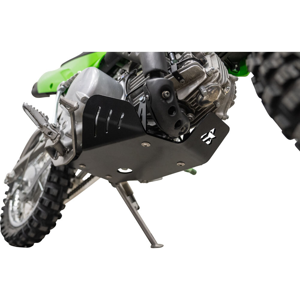 2002-2024 Kawasaki KLX110 L R RL Black Aluminum Skid Plate