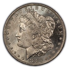 1883-O $1 Morgan Dollar - Light Original Toning - Proof-Like - Flashy BU - D4115