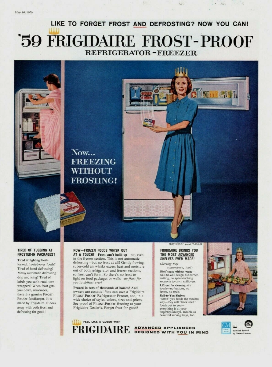 1959 ORIGINAL VINTAGE FRIGIDAIRE REFRIGERATOR APPLIANCE MAGAZINE AD | eBay