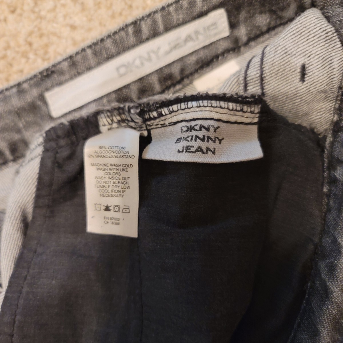 ❤︎ DKNY Jeans Sweater, Women's Size Large, Gray, Wool Blend, Full Zip