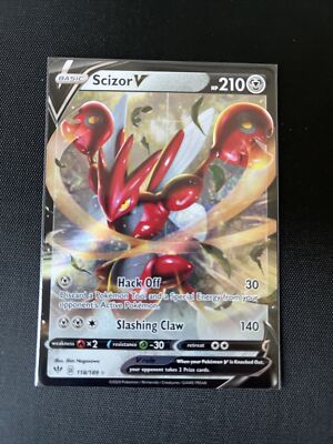 Pokémon TCG Scizor V Darkness Ablaze 118/189 Holo Ultra Rare