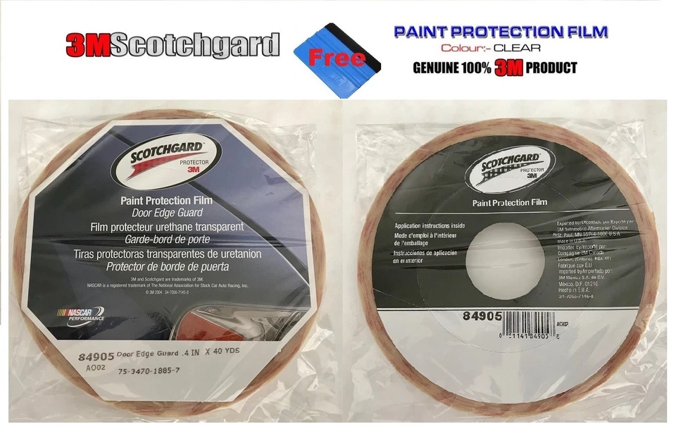 Protector de borde de puerta enrollable ancho 3M 33 YD 0,4" pintura de automóvil protección contra arañazos Scotchgard Foto 3 de 4