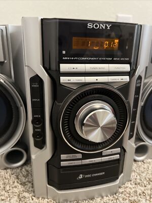 Sony MHC-EC55 Hi-Fi Shelf System 3-Disc Changer No Remote No