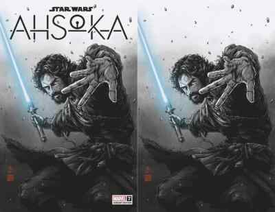 STAR WARS - AHSOKA #7 - TAKASHI OKAZAKI - VIRGIN & TD SET - LTD 1000 - IN HAND