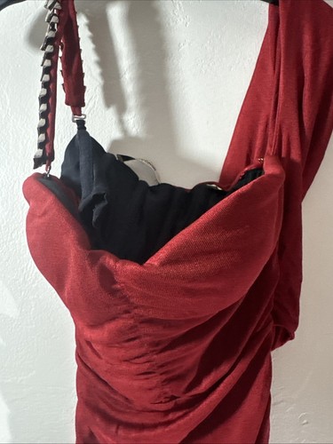 Roberto Cavalli Evening Dress Vintage Chain Size 46 - Picture 3 of 13