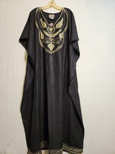 Women Kaftan Dress Caftan African Dashiki embroidered neck Polyester One Size