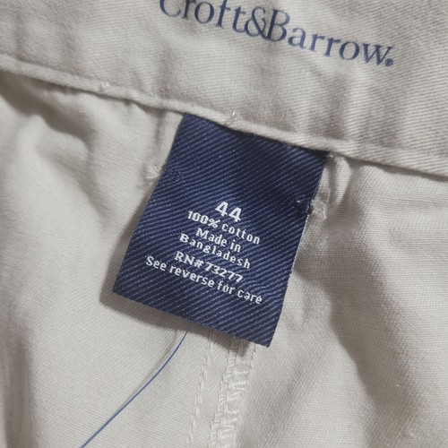 Croft & Barrow Cargo Shorts Mens 44 Khaki Tan Cream Pockets 100% Cotton NWT - Picture 4 of 10