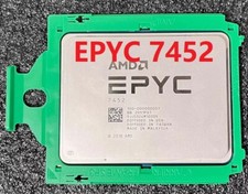 AMD EPYC 7452 cpu processor 32 cores 64 threads 2.35GHz up to 3.35GHz 155w